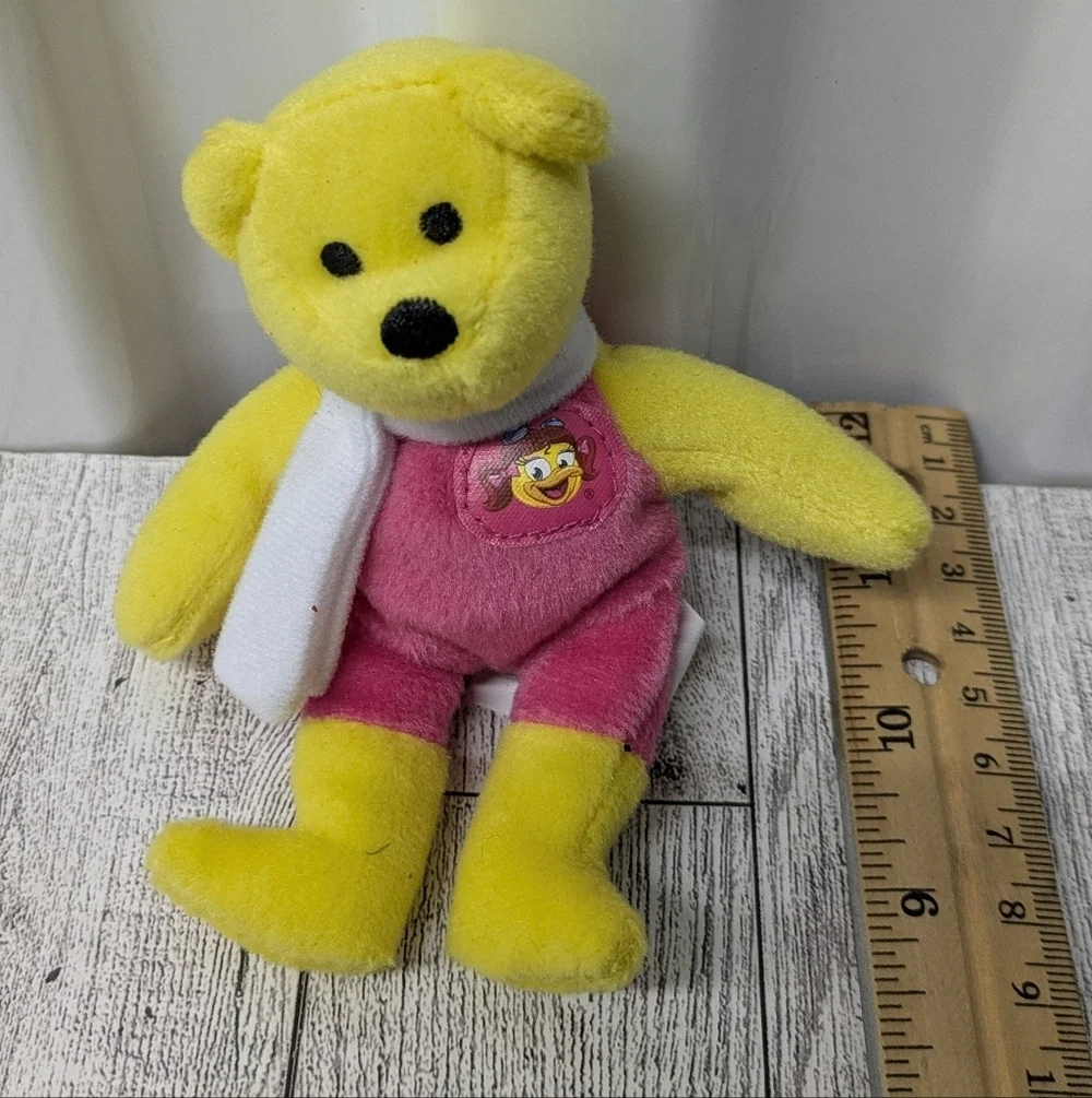 McDonald's Yellow and Pink Plush Bear Toy